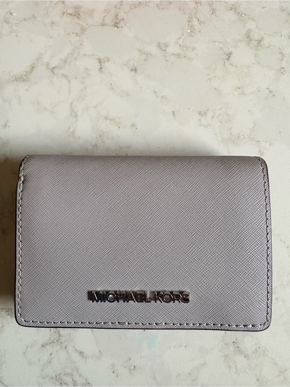 Like New! Michael Kors Small Grey Wallet